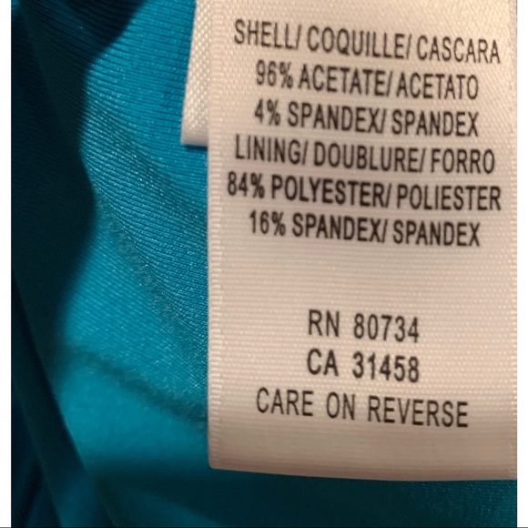 BCBG MAXAZRIA Dress NWT Size Small Turquouise Teal - Picture 6 of 6